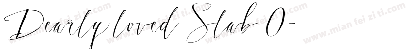 Dearly loved Slab O字体转换
